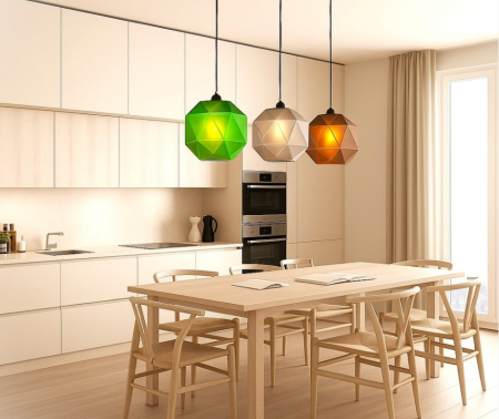 마인 펜던트 인테리어조명 그린 그레이 브라운 식탁틍 인테리어 조명 큐브 1등 녹색 회색 밤색 카페등 캐논 공간활용 포인트